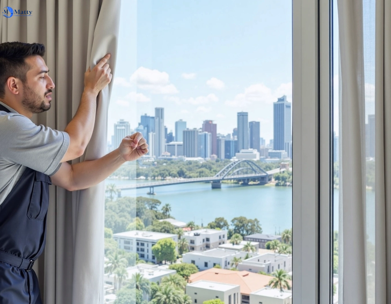 Professional curtain steam cleaning service windsor-vic QLD by Matty Curtain Cleaning