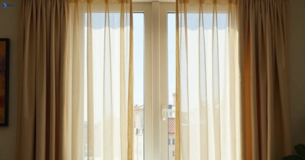 Dusty and dull curtains in windsor-vic before steam cleaning